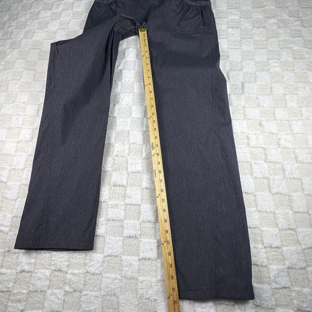 Prana Gray Wide-Leg Maternity/Active Trousers with Black Waistband - Picture 2 of 11